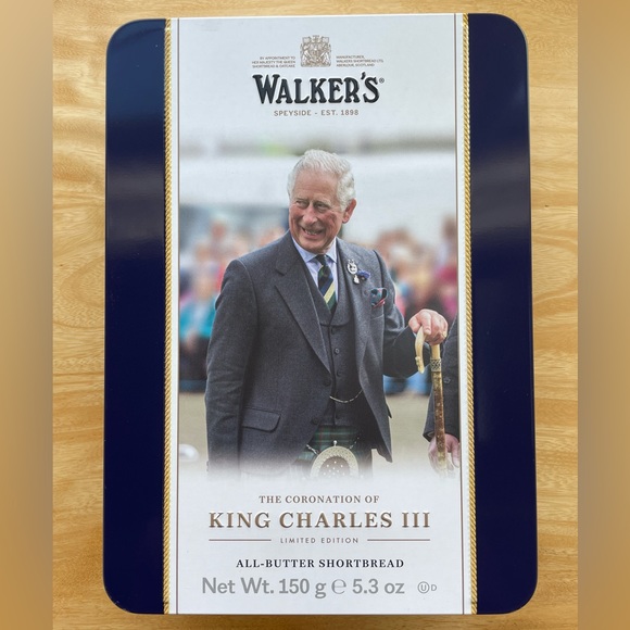 Walker’s Other Walkers Shortbread Coronation Of King Charles Iii Limited Edition Empty Tin
